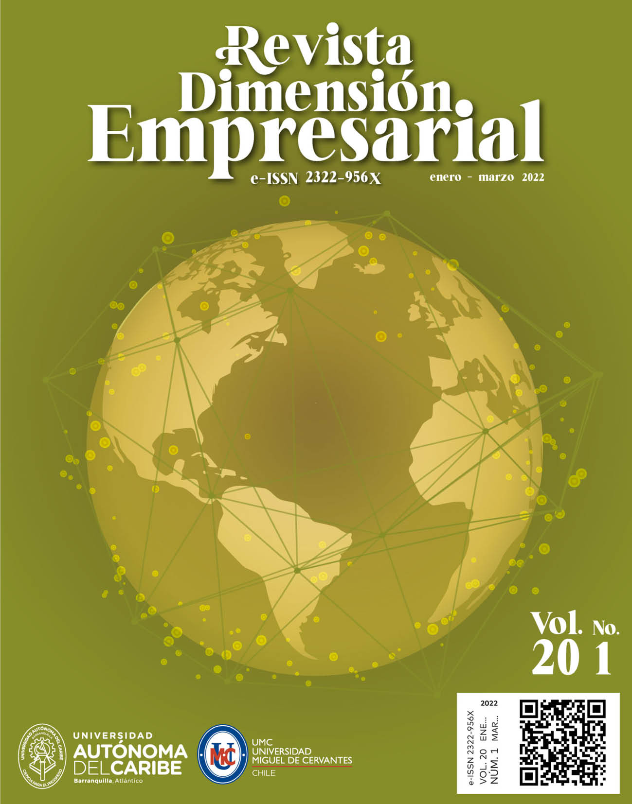 					View Vol. 20 No. 1 (2022): Journal Dimensión Empresarial
				