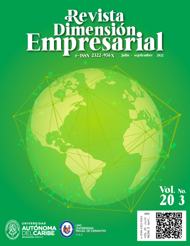 					View Vol. 20 No. 3 (2022): Revista Dimensión Empresarial
				